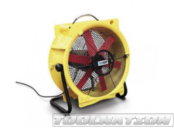 Ventilatore assiale Dryfast DFV4500HPLSAU con 2 adattatori, 1 sacchetto raccoglipolvere e 1 tubo di trasporto aria da 10 metri
