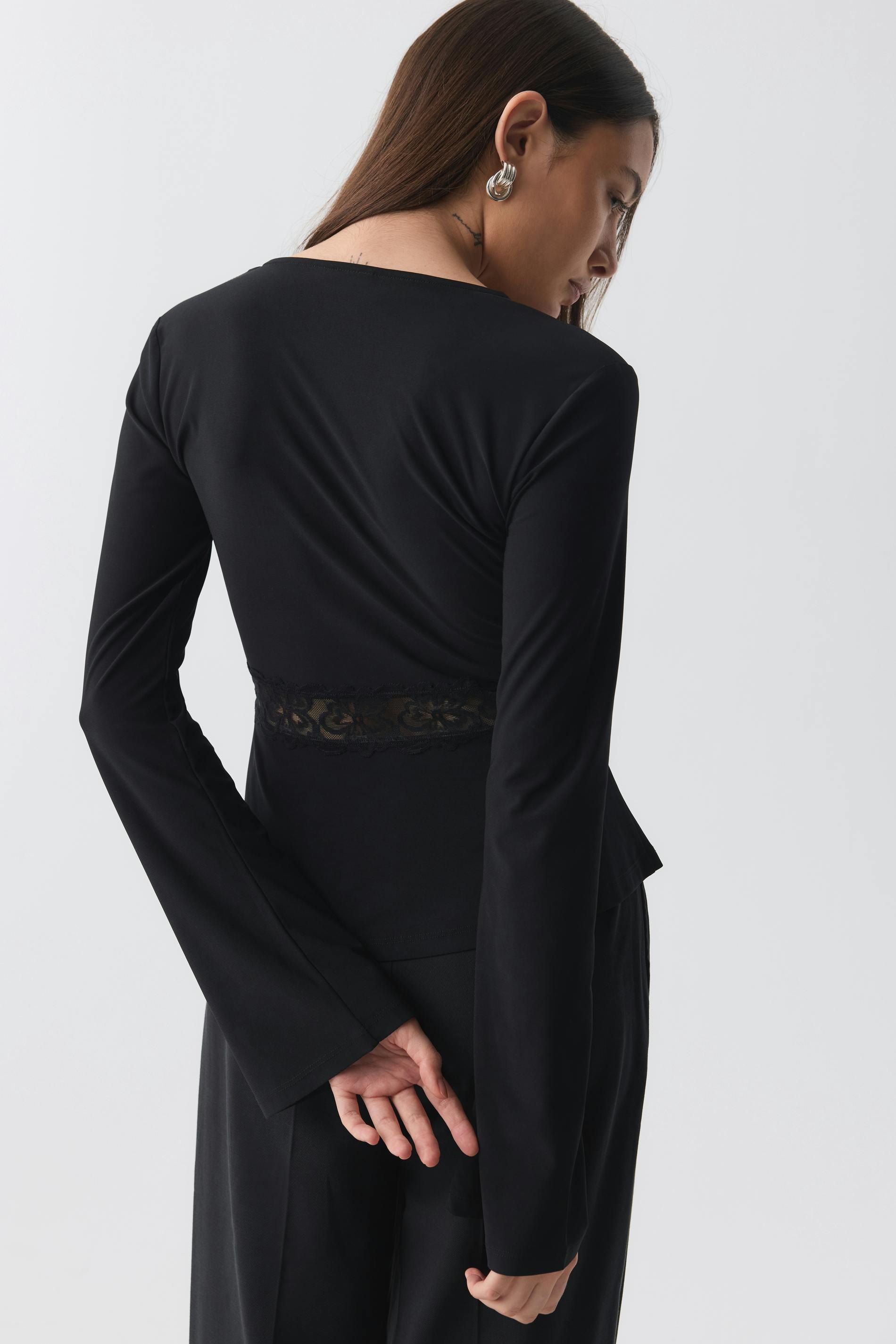 Lace detail top