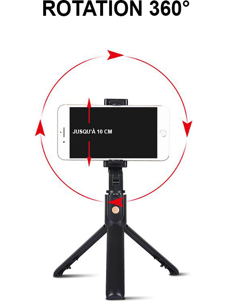 SWEET ACCESS Bluetooth-Mini-Selfiestick in Schwarz günstig kaufen onesize