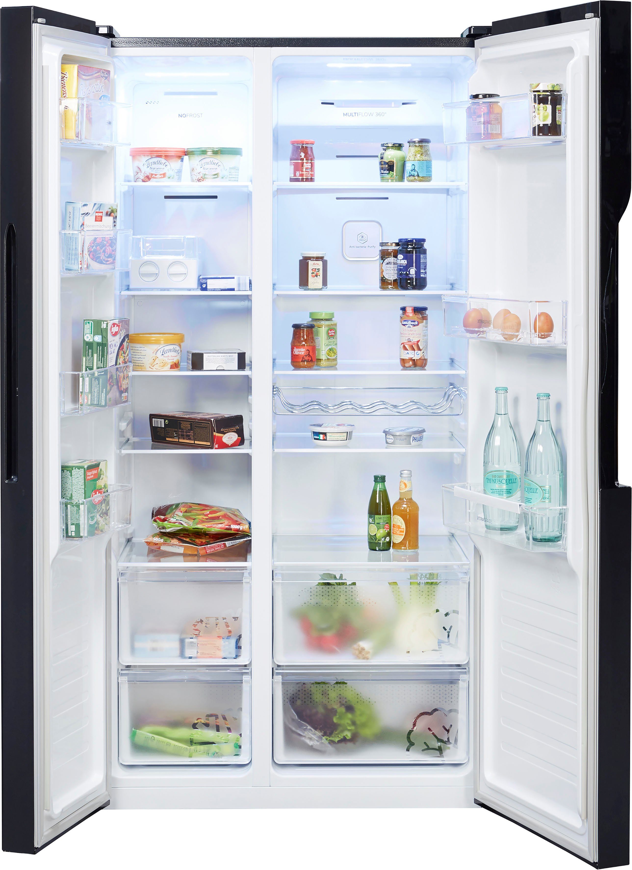 GORENJE Side-by-Side NRS918EMB, 178,6 cm hoch, 91 cm breit