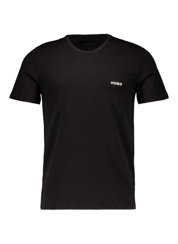 HUGO, T-Shirts, Regular Fit, Baumwolle, schwarz