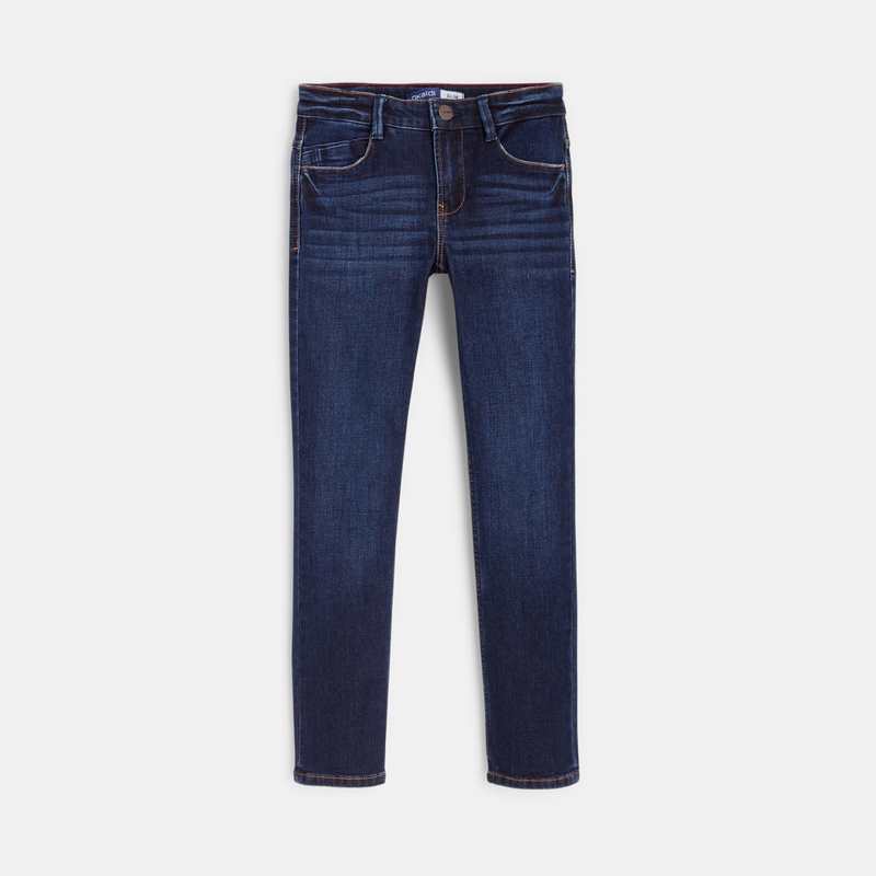 Jean slim denim chaud dark blue bleu garçon