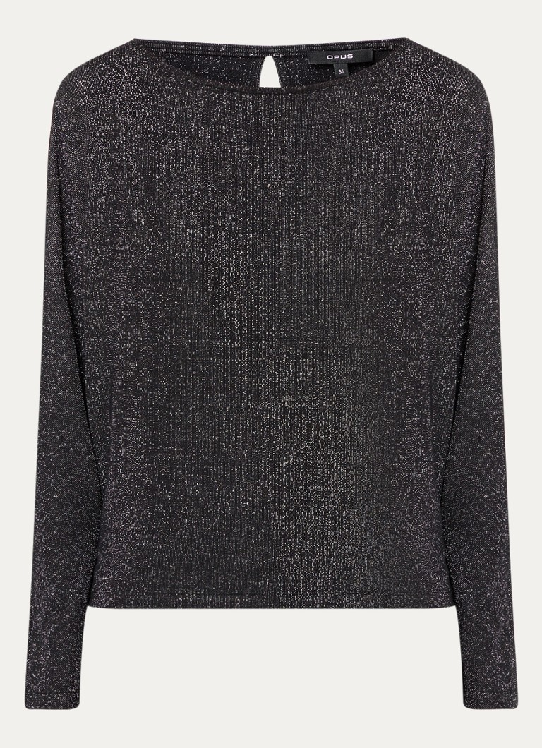 Pulover OPUS Siglam tricotat fin cu lurex