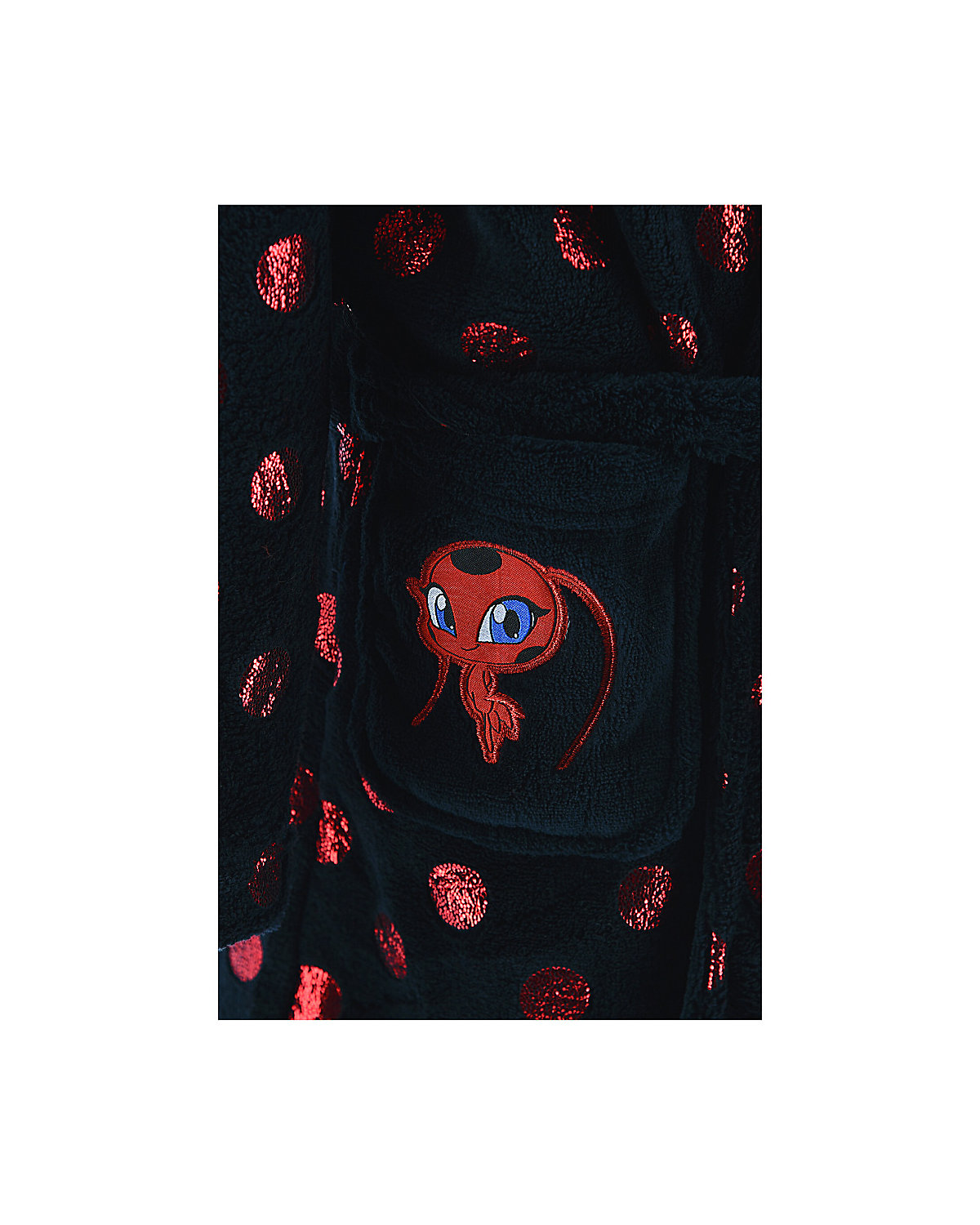 Miraculous Ladybug Bademantel mit Glitzer