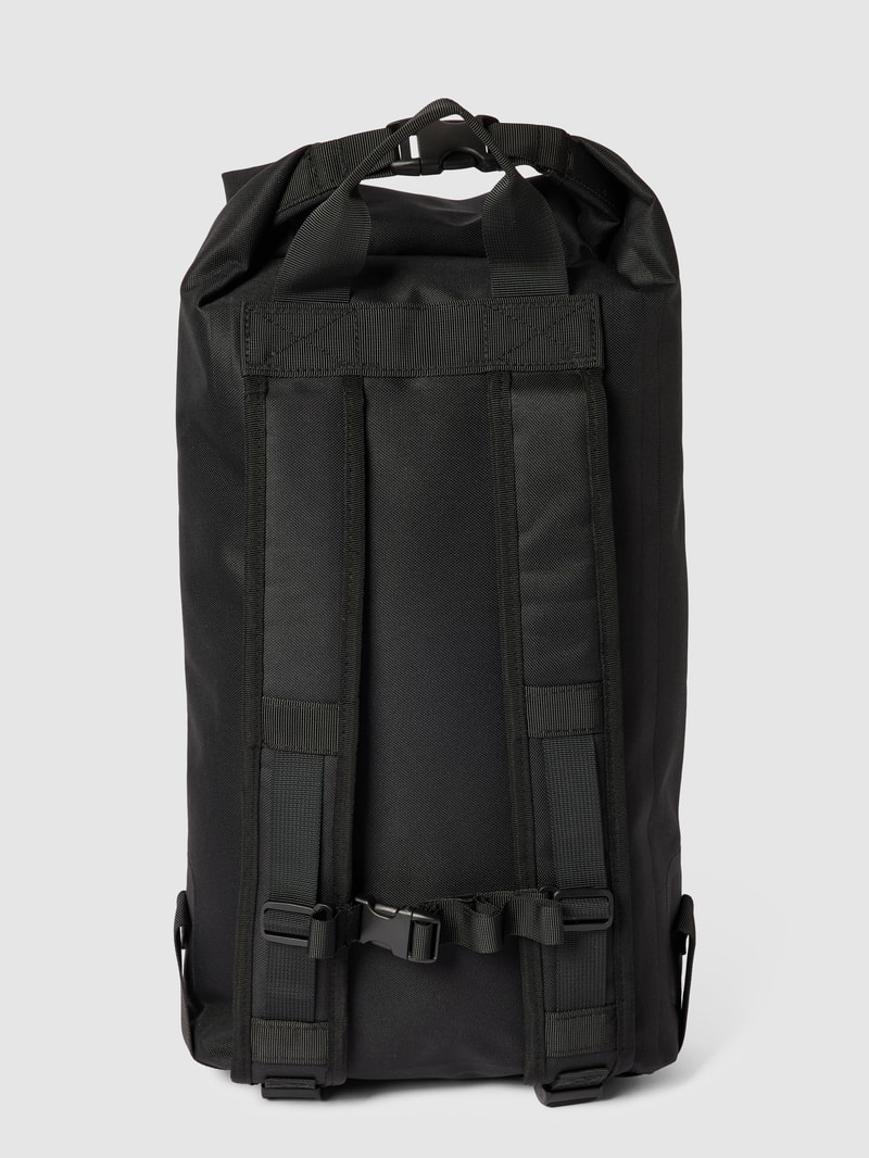 Rucksack mit Label-Patch in schwarz