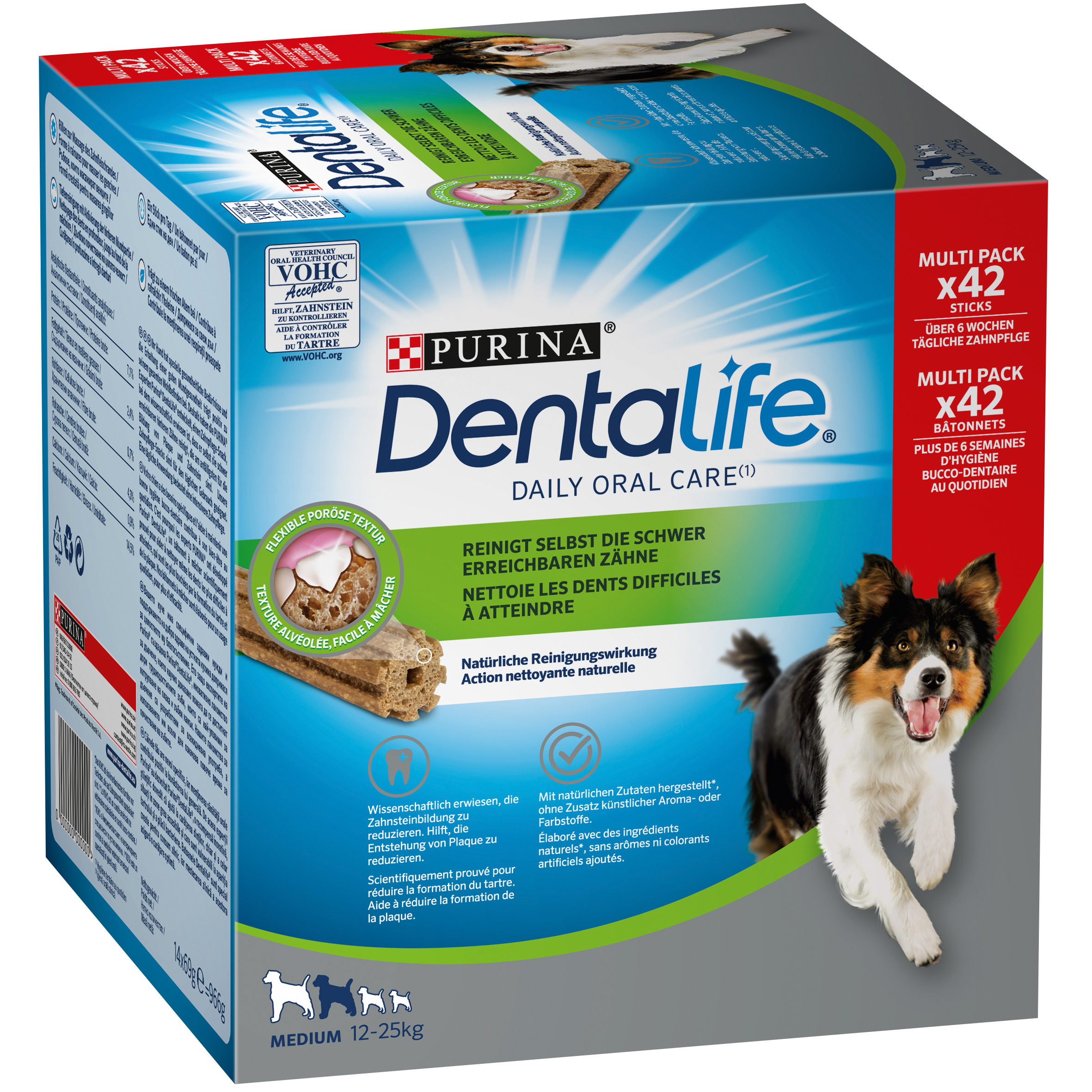 DentaLife Snacks DentaLife PURINA Hunde-Zahnpflege-Snacks Multipack Medium, 42x