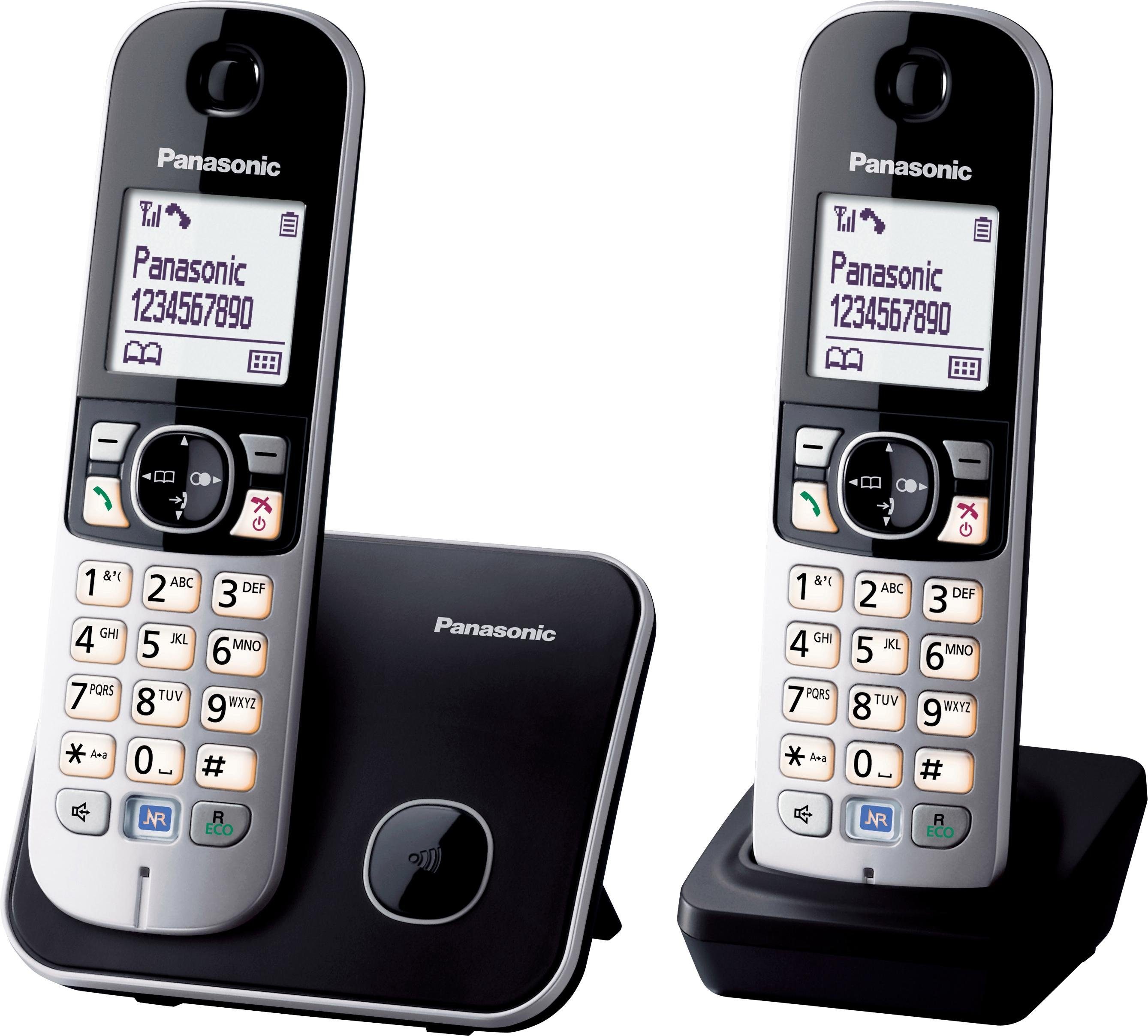 Panasonic KX-TG6812GB Schnurloses DECT-Telefon (mit Anrufer- und Wahlsperre)