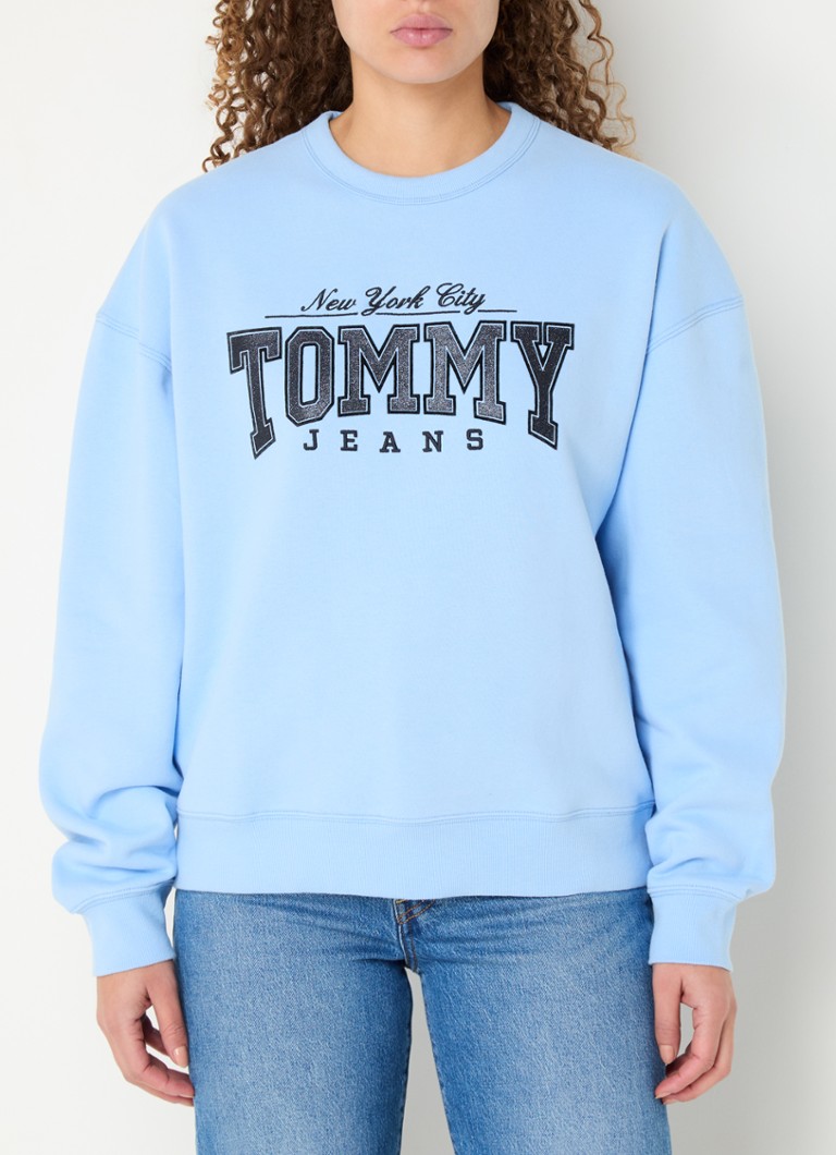Tommy Hilfiger megztinis su logotipu ir lureksu