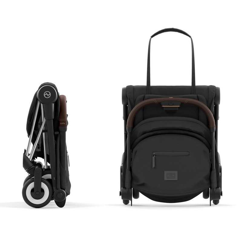 Poussette compacte Coya sepia black châssis chrome brown Cybex