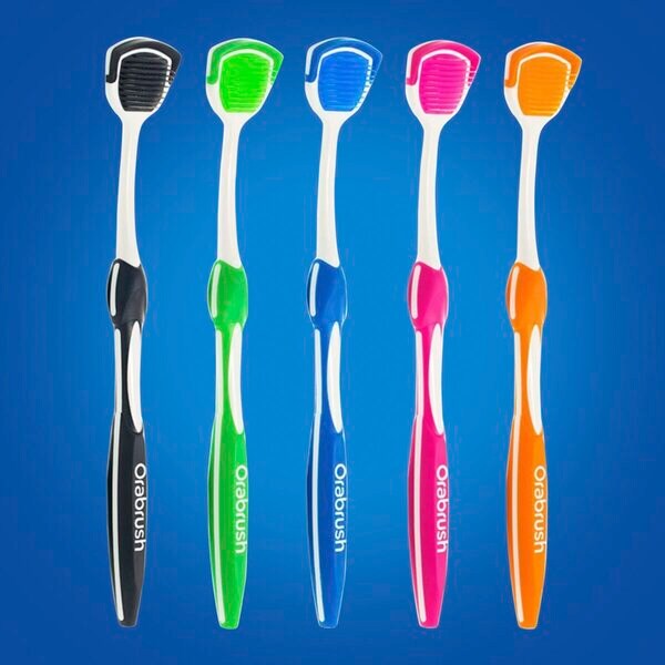 DenTek Orabrush 2-i-1 Tandborste 16g