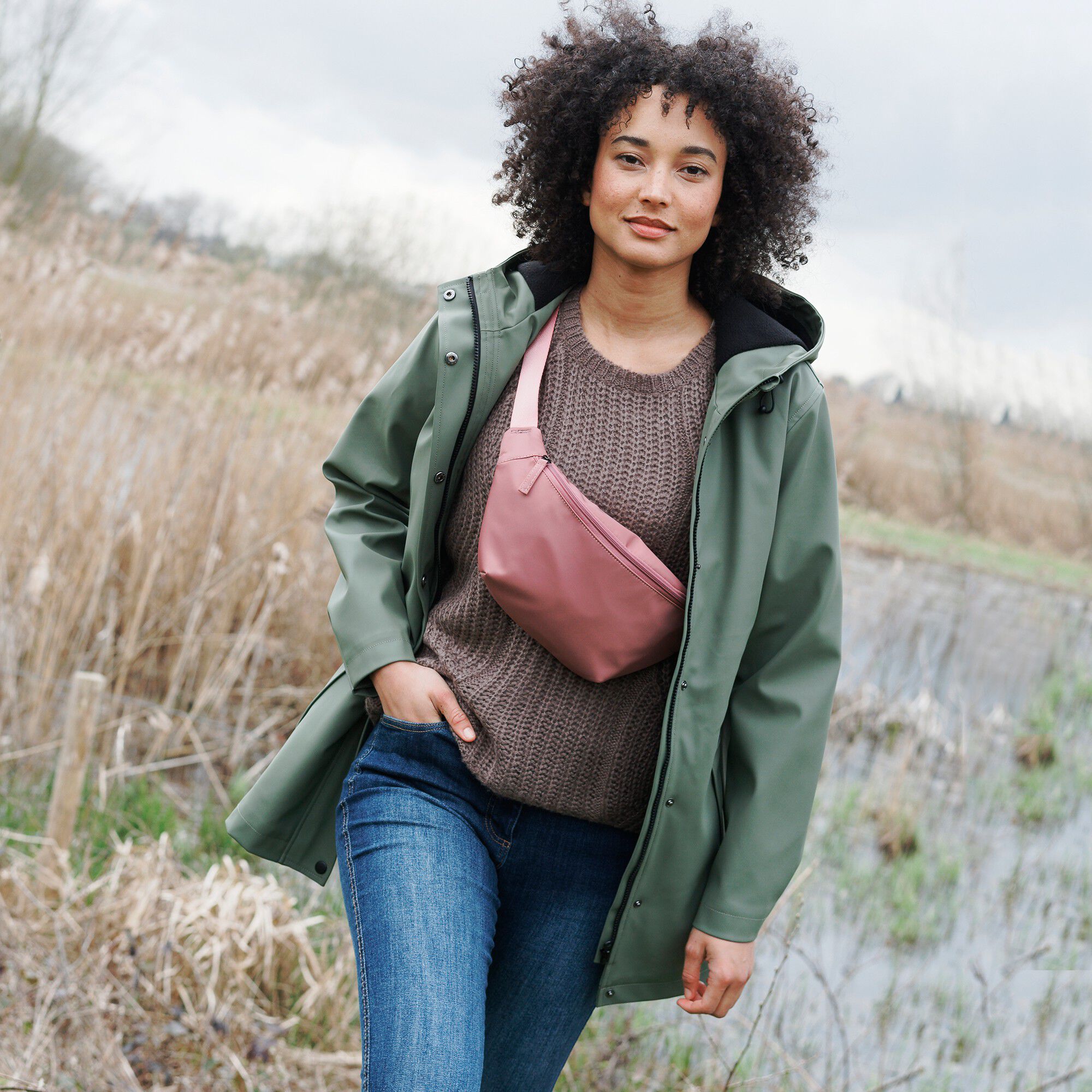 Sac banane imperméable en polyamide recyclé(**)