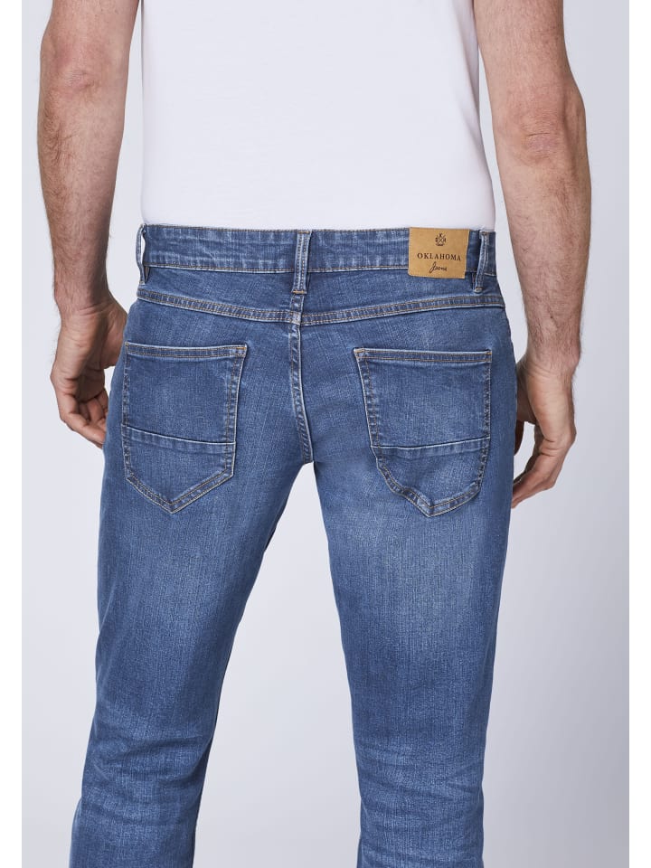 Oklahoma Jeans Jeans in Blau günstig kaufen