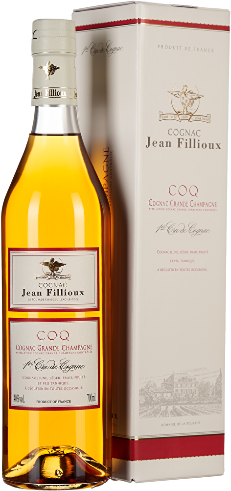 Jean Fillioux Cognac COQ 1er Cru 0,7 Liter im Geschenkkarton