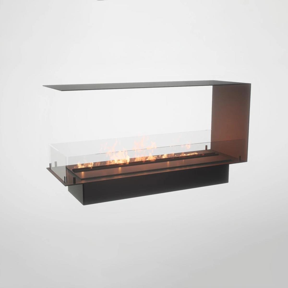 Foco Foco Raumteiler 1200, Bioethanol-Kamin, dreiseitig, Raumteiler, automatischer und manueller Brenner, 6,2 kW.