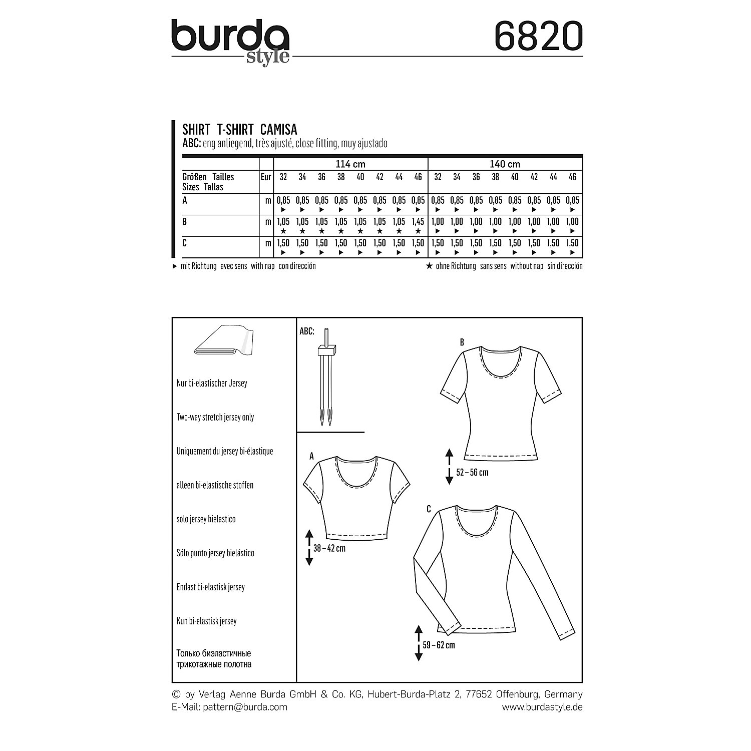 burda Schnitt 6820 