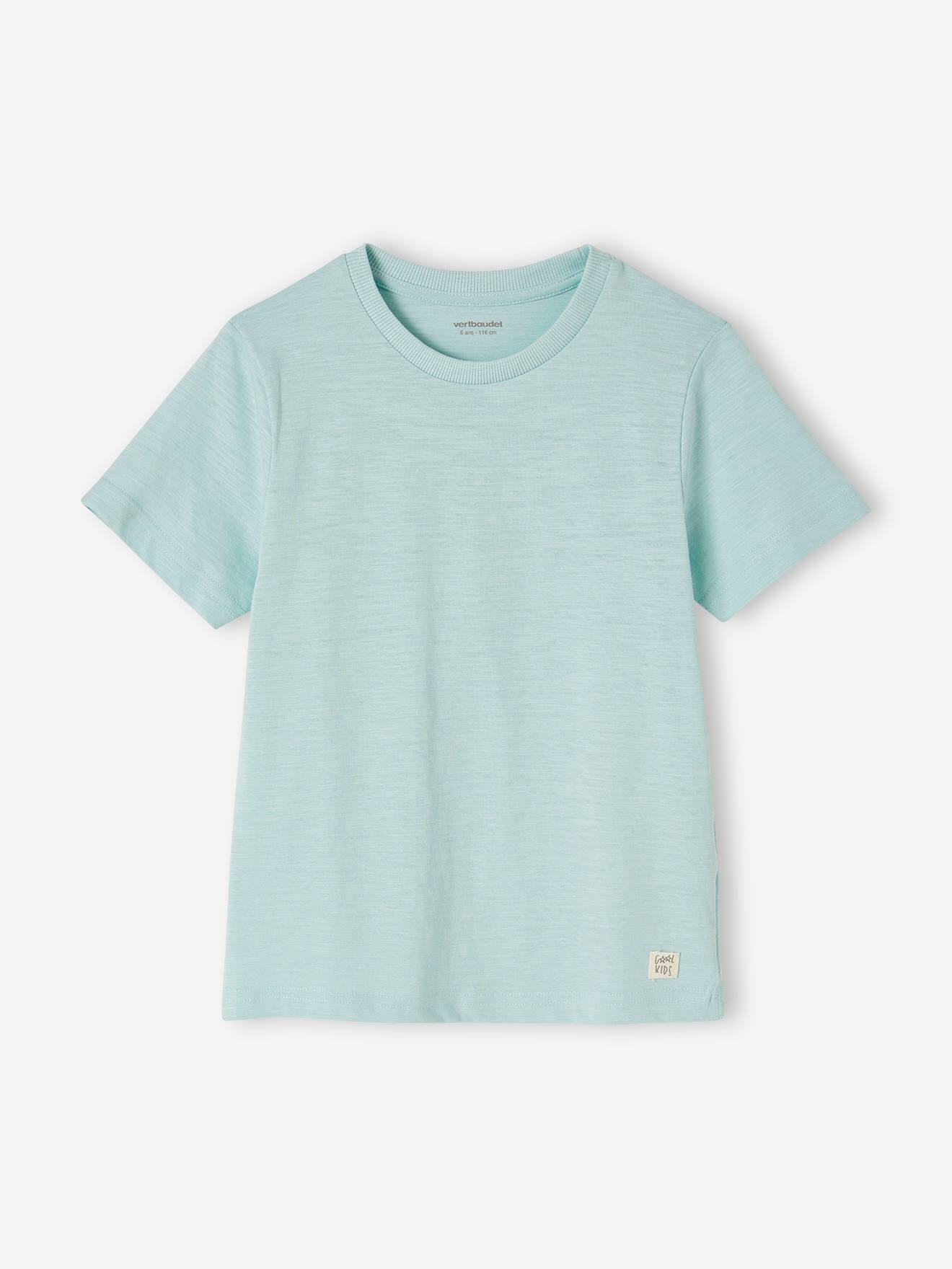 Vertbaudet Jungen T-Shirt BASIC, personalisierbar Oeko-Tex - türkis