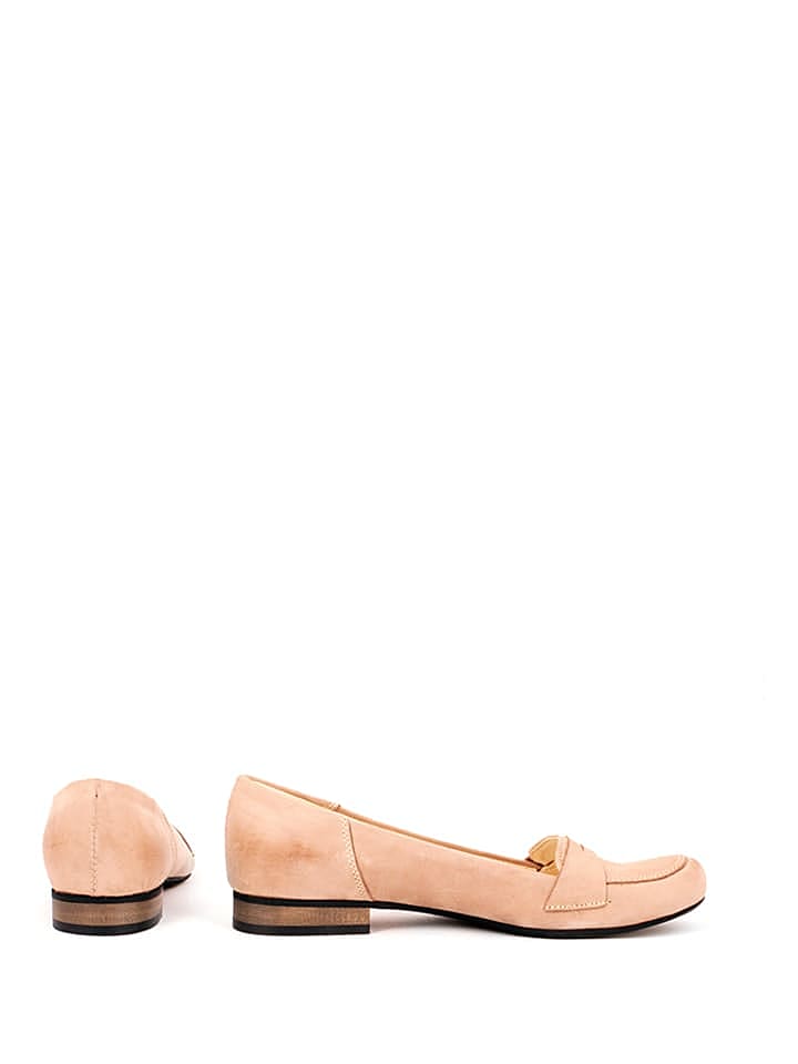 Zapato Leder-Slipper in Hellbraun günstig kaufen 40