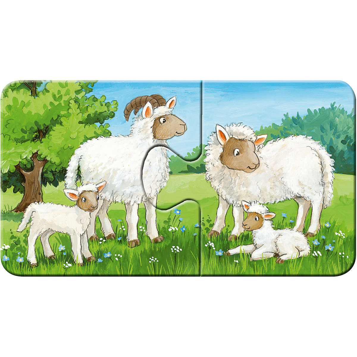 my first puzzles  - Tierfamilien auf dem Bauernhof, 9 x 2 Teile
