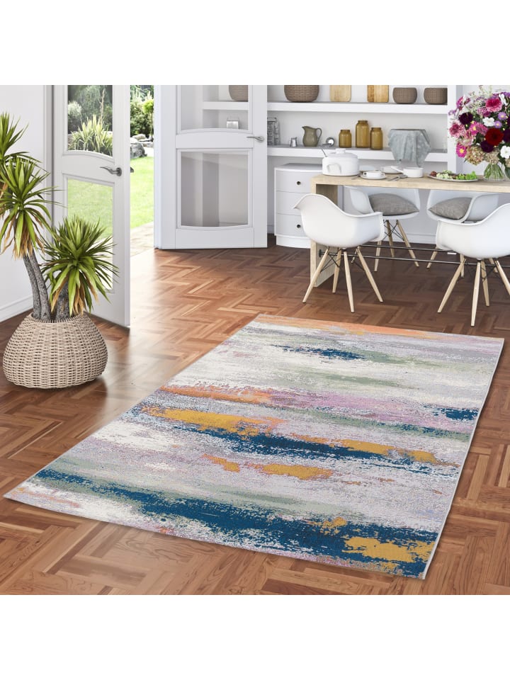 Pergamon In- und Outdoor Teppich Malibu in Petrol günstig kaufen