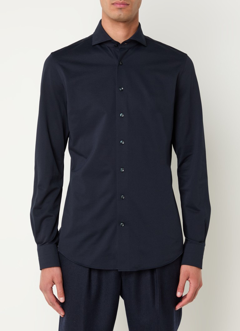 Profuomo Slim fit košulja s izrezanim ovratnikom