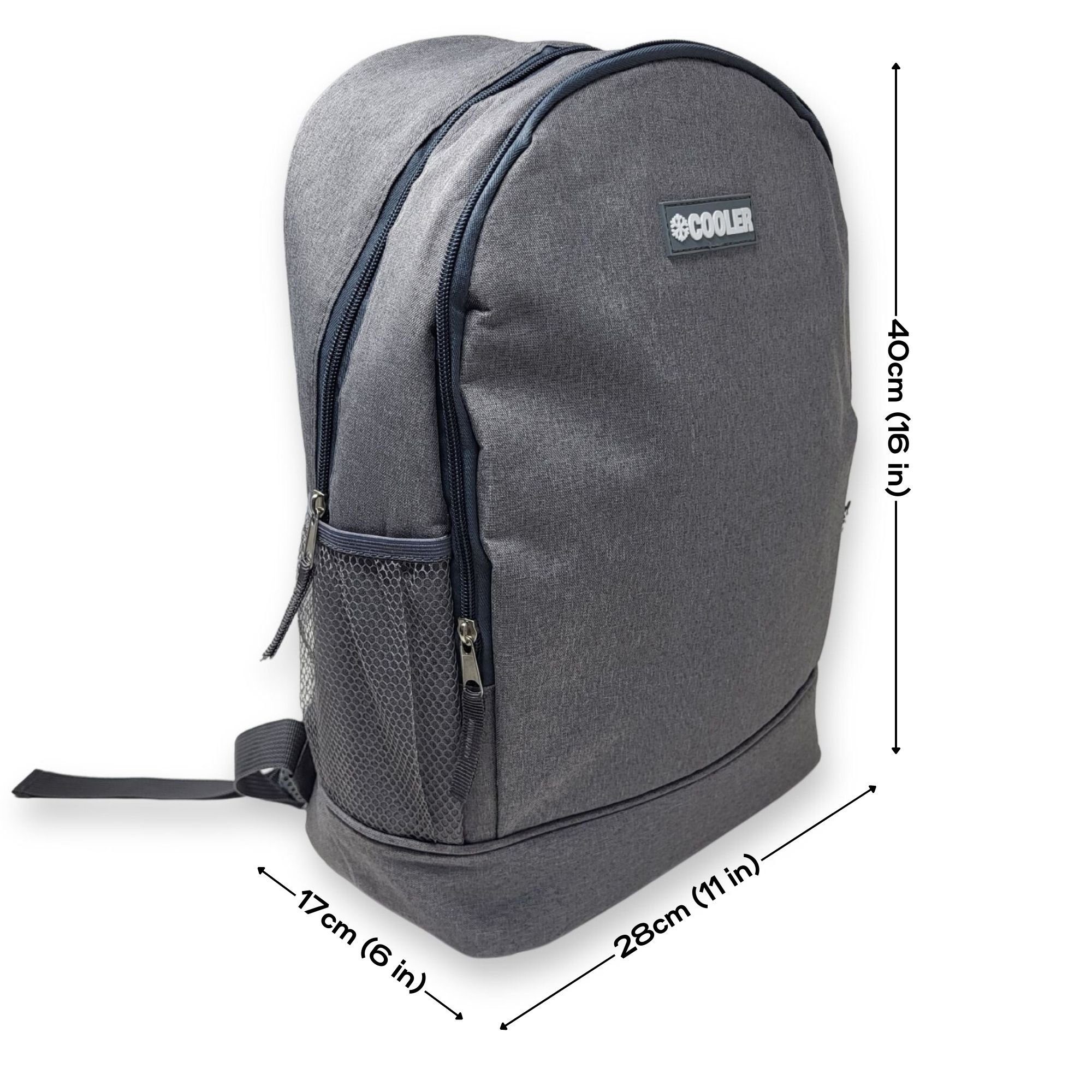 ToCi Kühltasche Kühlrucksack 16L Kühltasche Rucksack Isoliert Thermo Kühlbox Dunkel