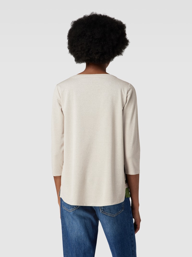 T-Shirt mit 3/4-Arm in sand