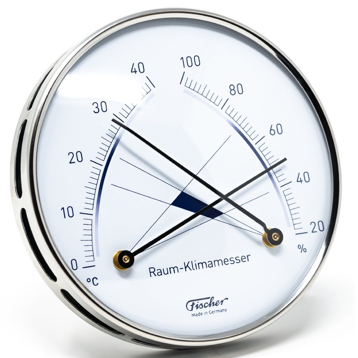 Fischer Barometer Raum-Klimamesser mit Zonen, Innen - Farbwahl Innenwetterstation