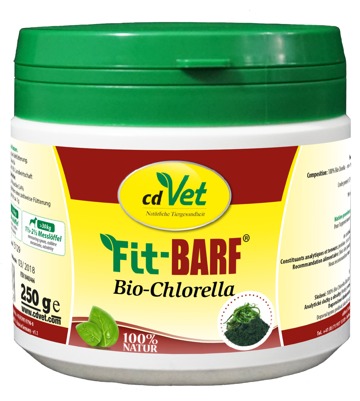 Fit-BARF Ergänzungsfutter & Aufzucht Fit-BARF Bio-Chlorella 250 g