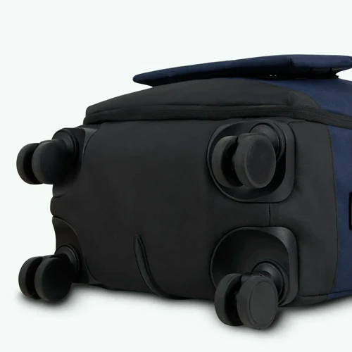 Reykjavik Small 4-Wheel Soft Suitcase, Navy Blue