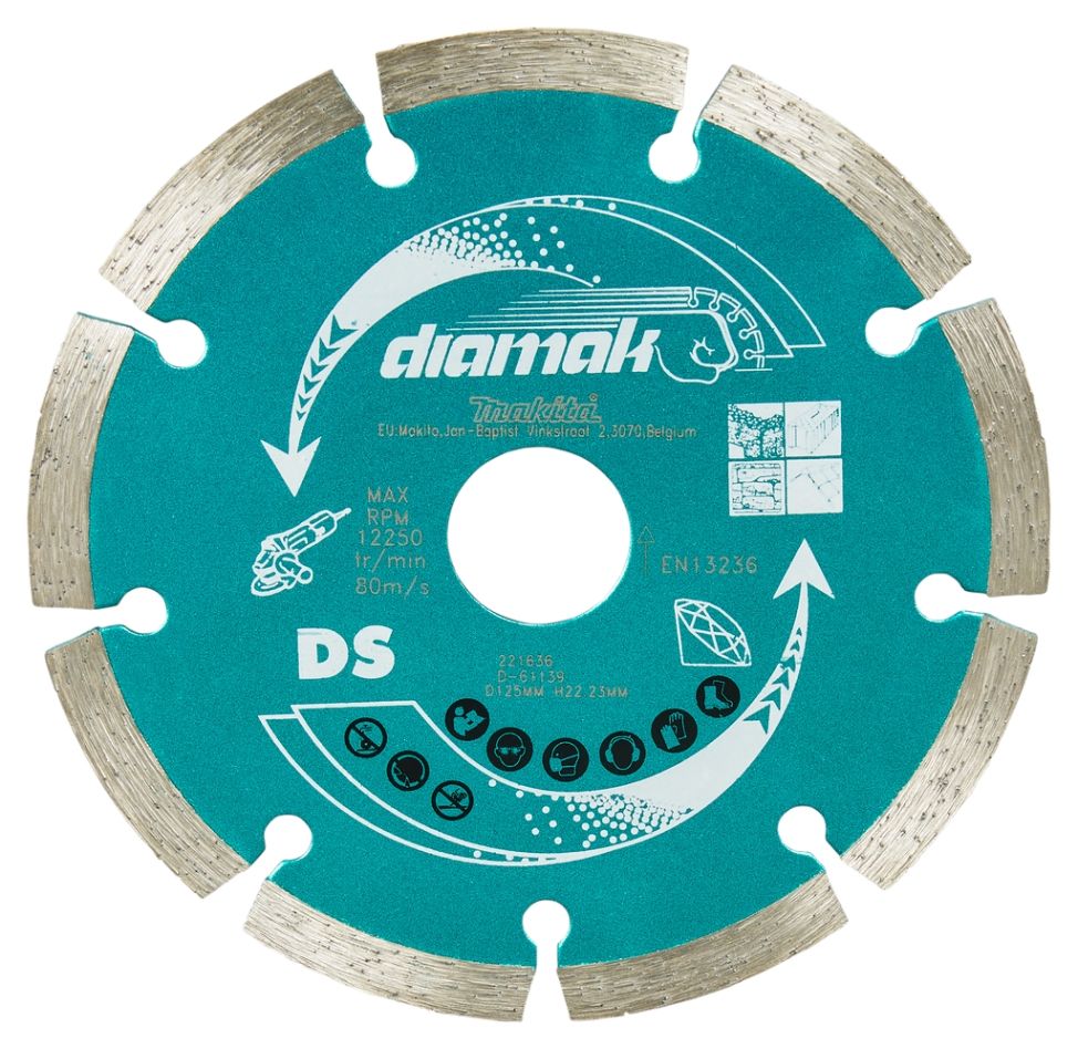 Makita Zubehör D-61139 Diamanttrennscheibe 125 x 22,23
