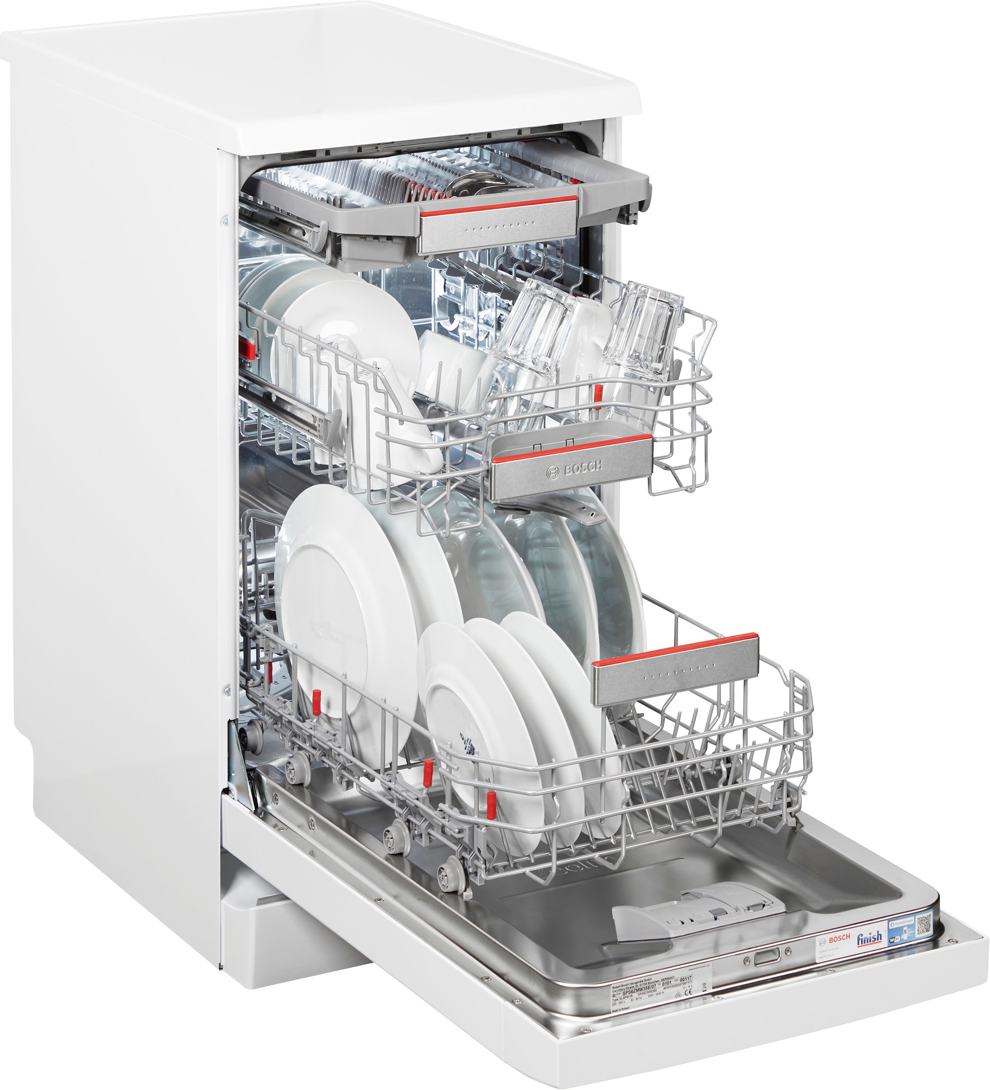 BOSCH Standgeschirrspüler Serie 6, SPS6ZMW35E, 10 Maßgedecke