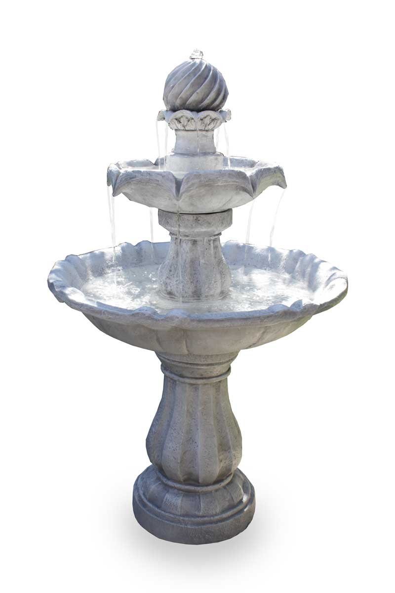Kiom Gartenbrunnen Springbrunnen Stufenbrunnen FoSteps 93 cm, 57 cm Breite