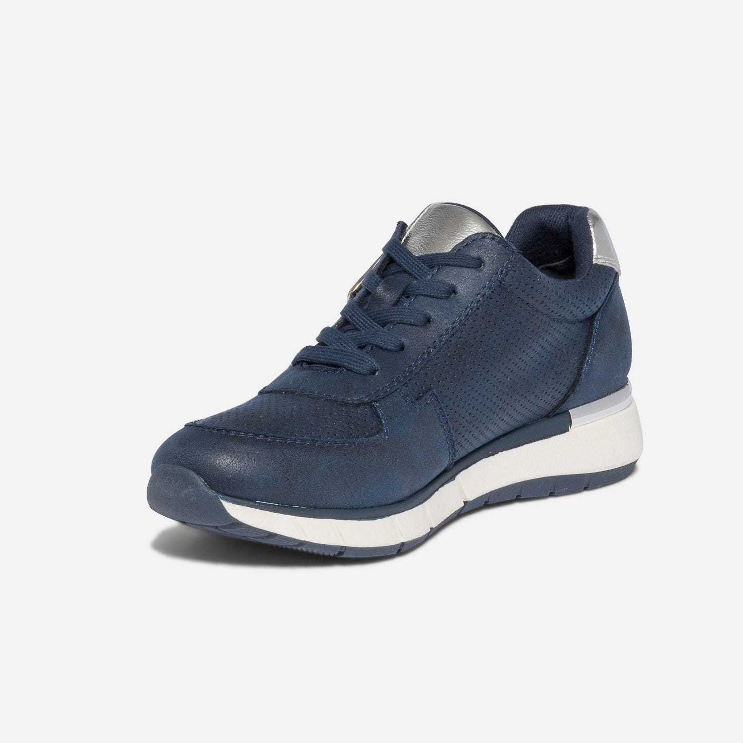 Tennis bleu marine perforée