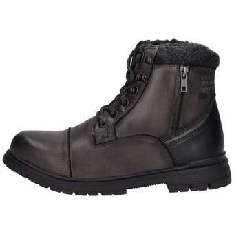 Tom Tailor Schnür Boots in schwarz