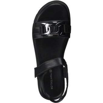 Tom Tailor Sandale in schwarz