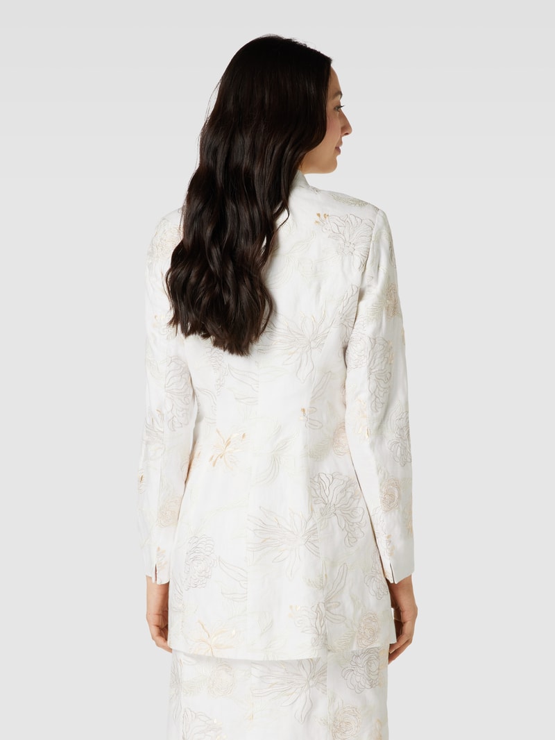 Blazer mit Stickereien in offwhite