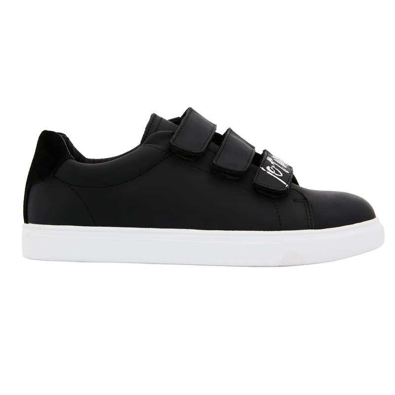 Baskets en cuir Edith je t'aime noir