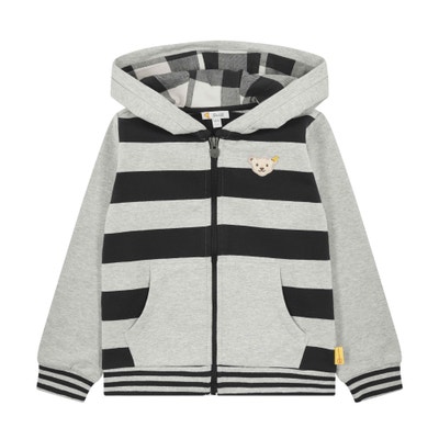 Sweatjacke, dunkelgrau für Jungs