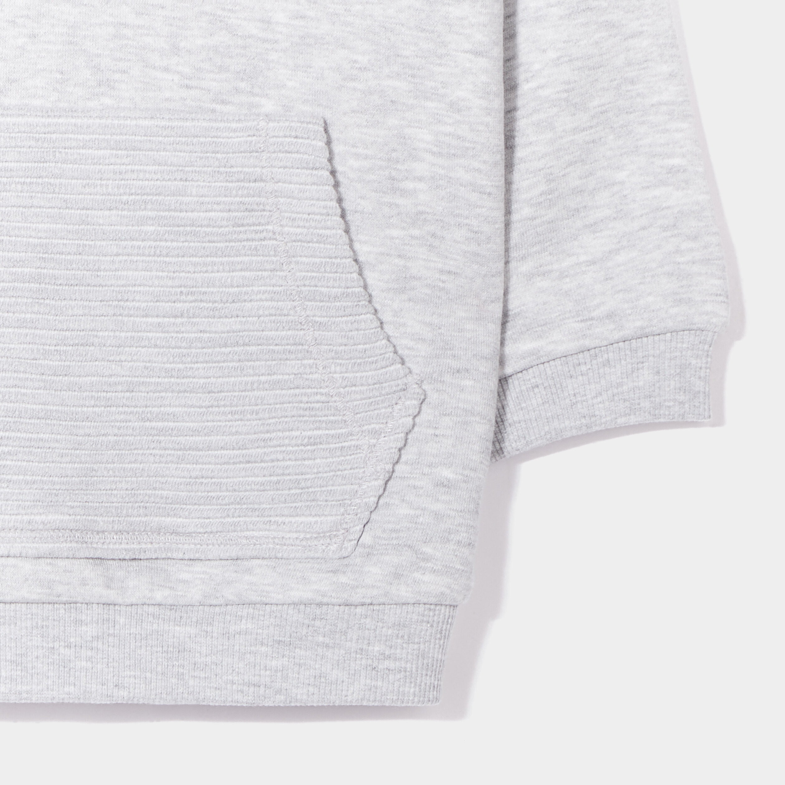 Sweat avec poche épaule boutonnée gris bébé garçon | La Halle