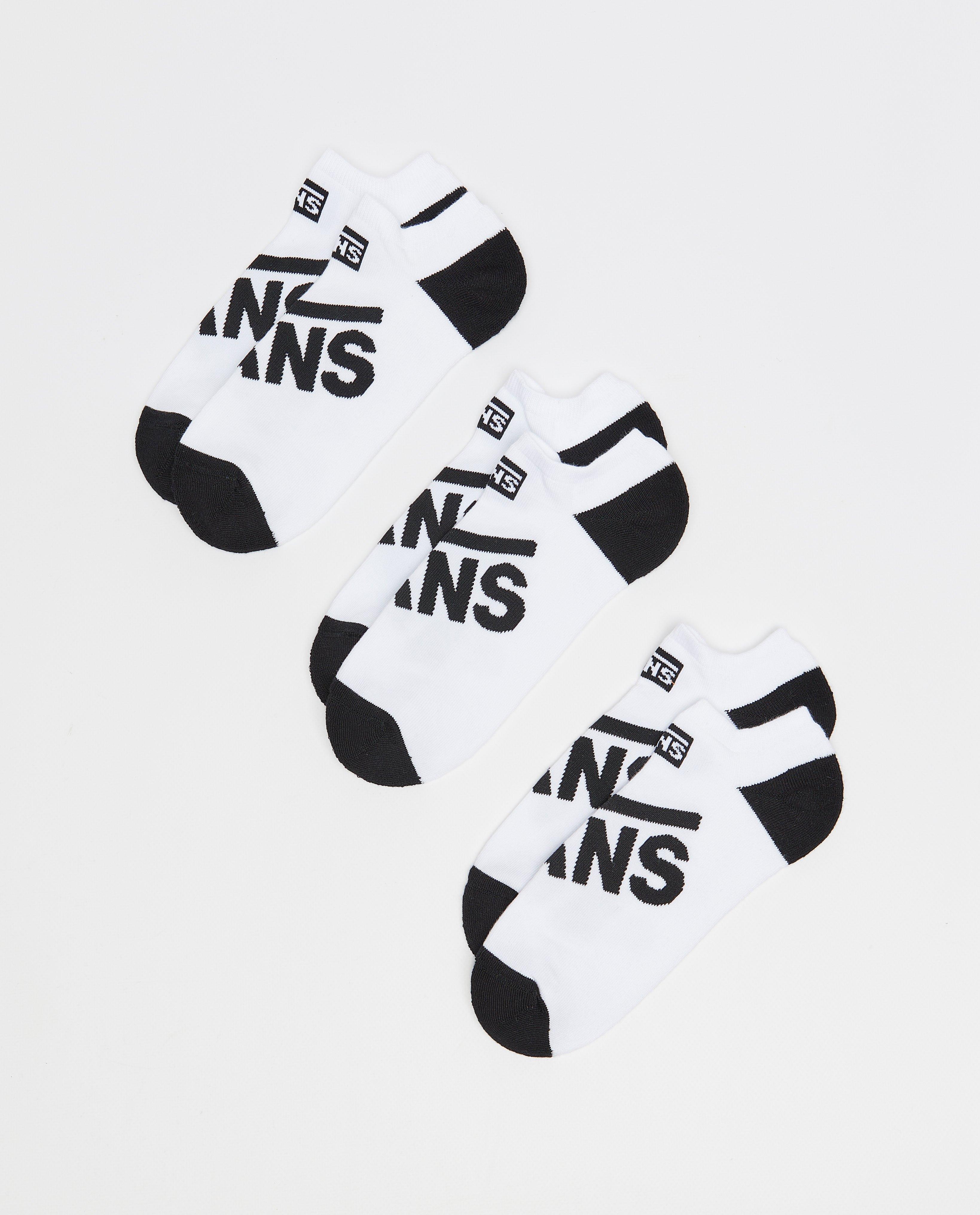 Set de 3 perechi de șosete albe Vans