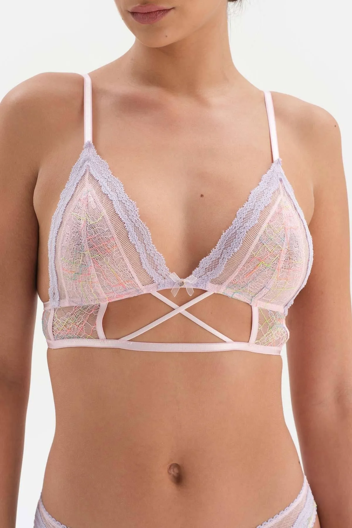 Dagi  Weiches Bralette mit rosa Accessoire-Detail