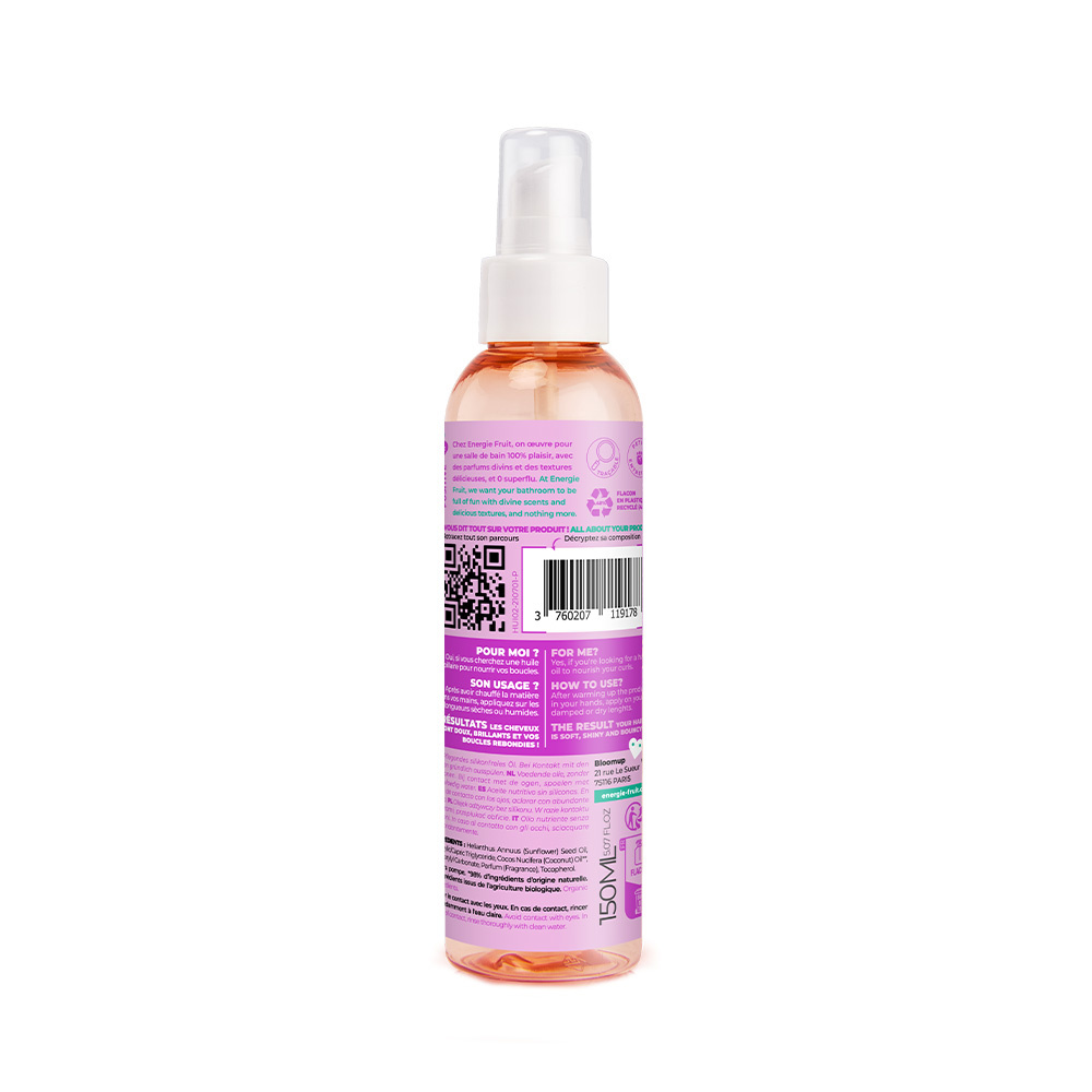 energie fruit Huile Nutrition Boucles Sans Rinçage  |Coco| Huile cheveux