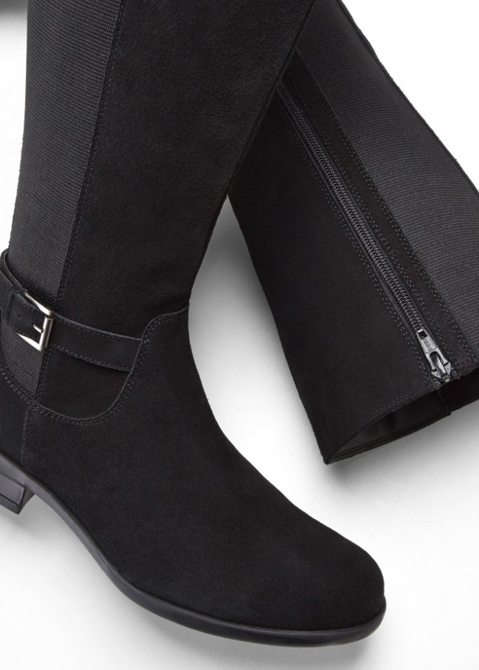 Weitschaftstiefel aus Leder