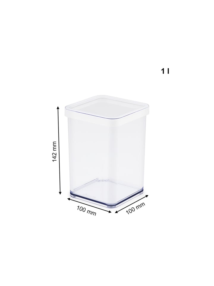Rotho Set Vorratsdosen1 l LOFT in Weiß günstig kaufen onesize