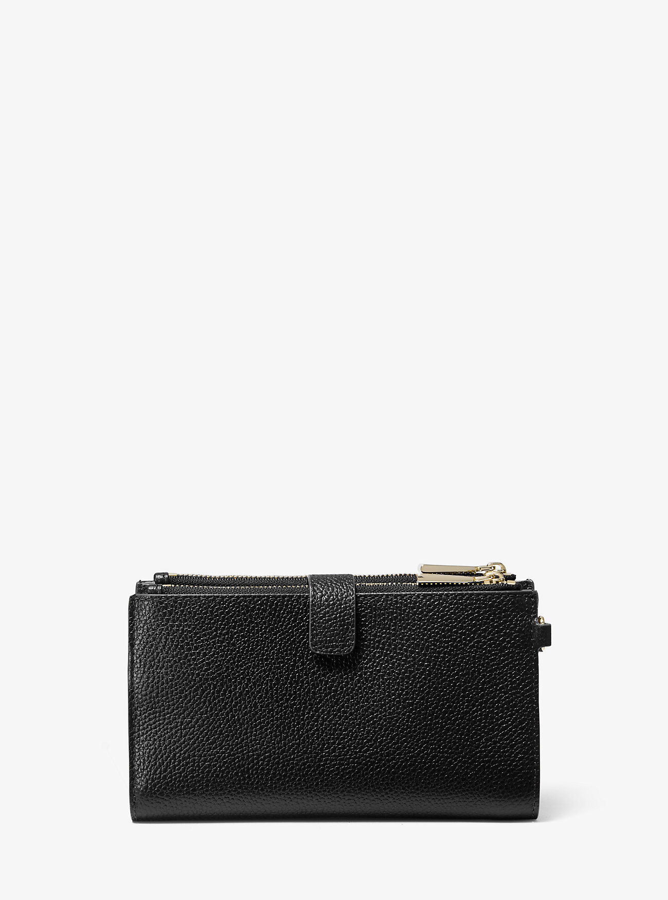Adele Pebbled Leather Smartphone Wallet - BLACK