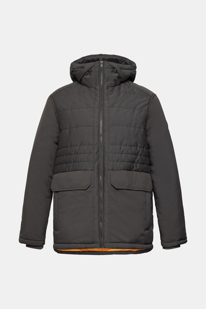 Steppjacke mit Kordelzug-Kapuze