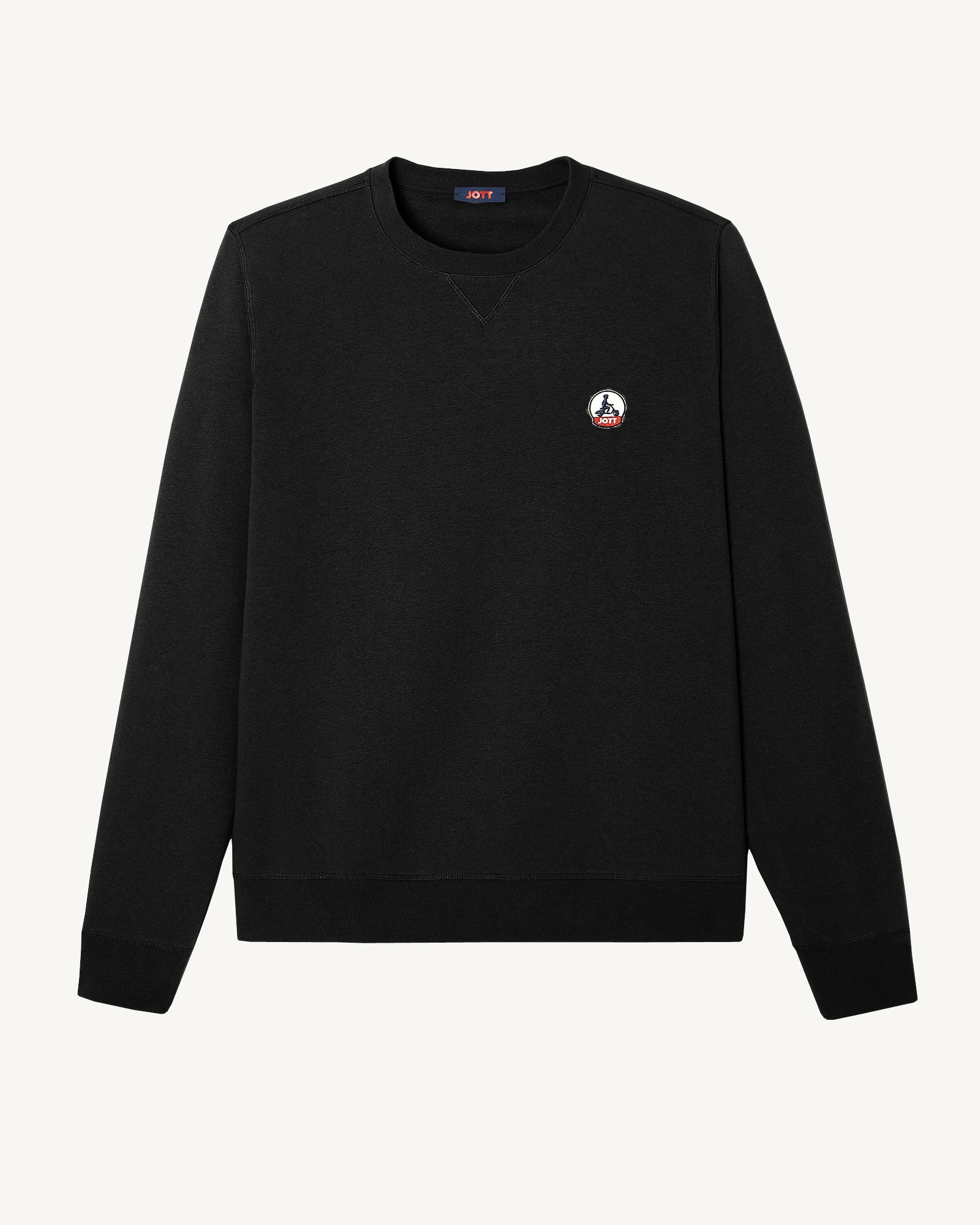 Sweat homme en coton biologique Noir Braga