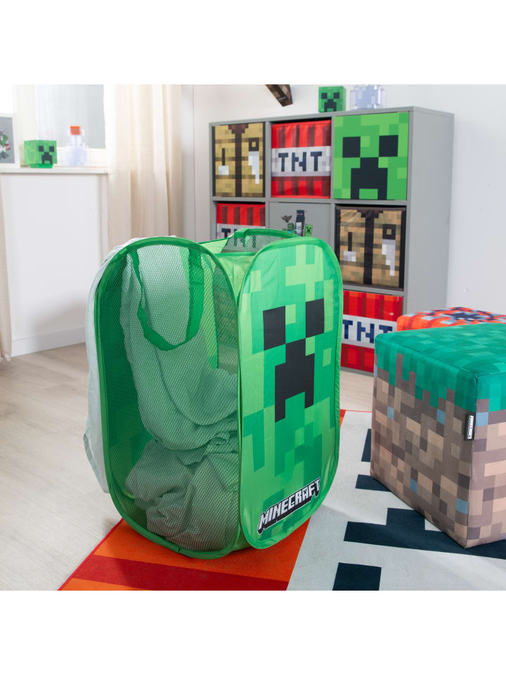 Minecraft Minecraft Wäschebox mit Henkel, grün günstig kaufen onesize