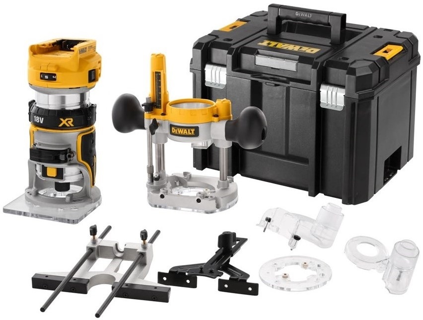 DeWalt DCW604NT-XJ Router fără fir/router de margine 18V fără baterii și încărcător