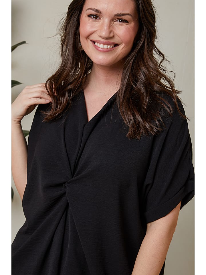Curvy Lady Bluse in Schwarz günstig kaufen